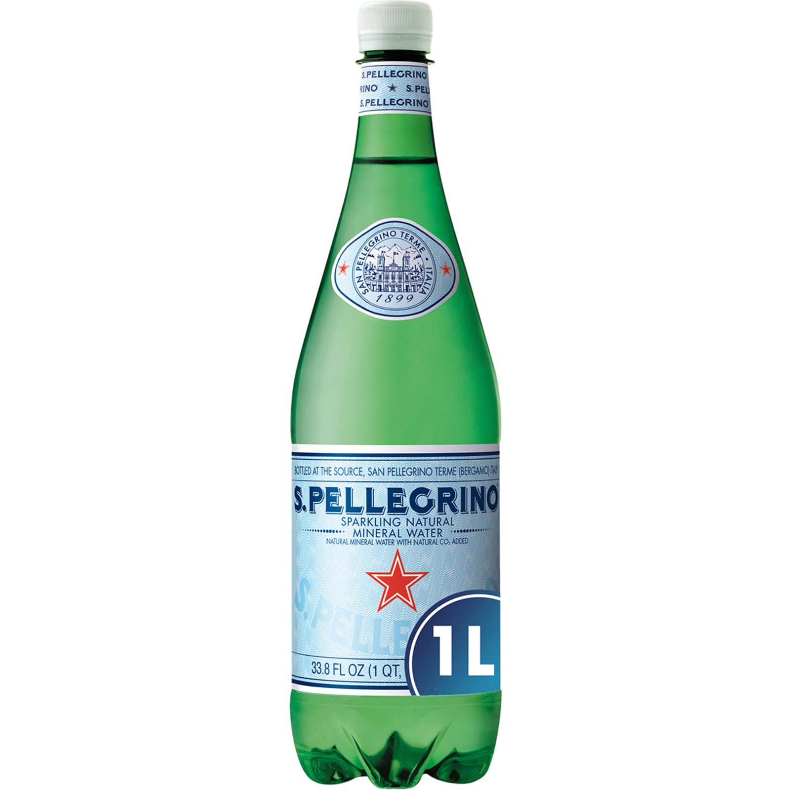 S.Pellegrino Sparkling Mineral Water 1L, Pack of 6
