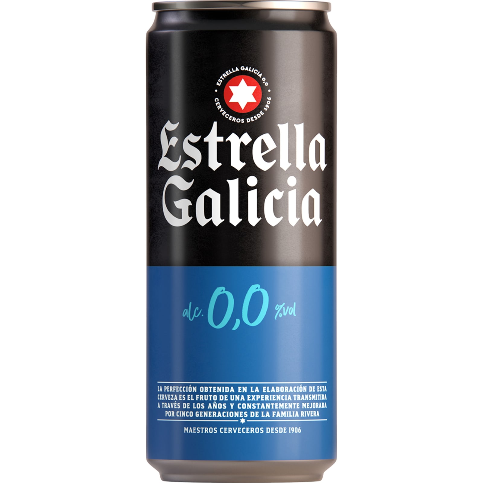 Estrella Galicia 0,0 Alcohol-Free Beer, 6 x 33 cl