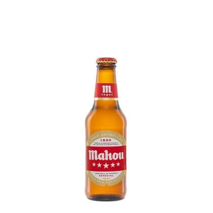 Mahou Cinco Estrellas Beer, 6 x 33 cl