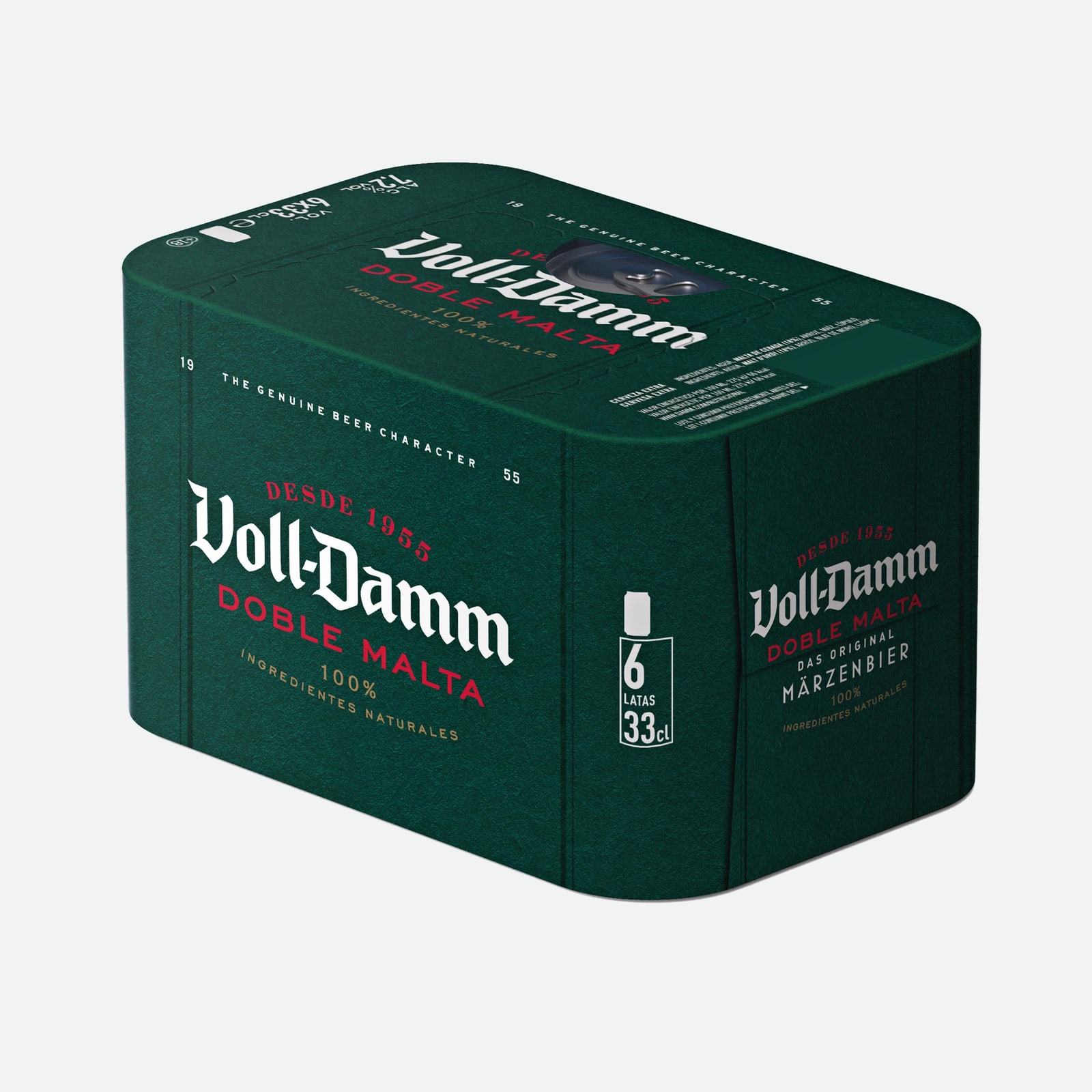 Voll-Damm Doble Malta Beer, 6 x 33 cl