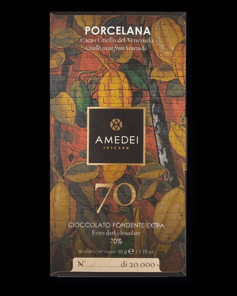 Porcelana 70% Dark Chocolate Bar, 50 g