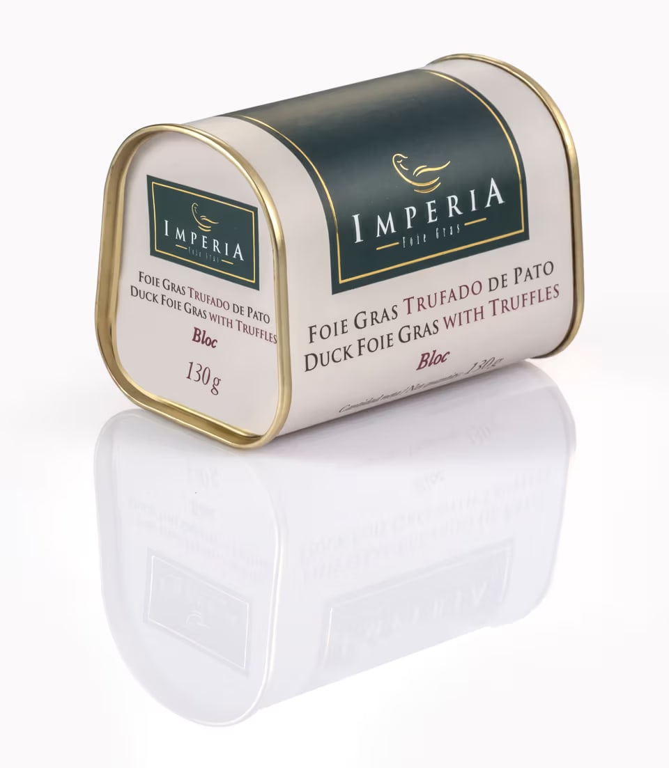 Duck foie gras bloc with truffle, 130 g